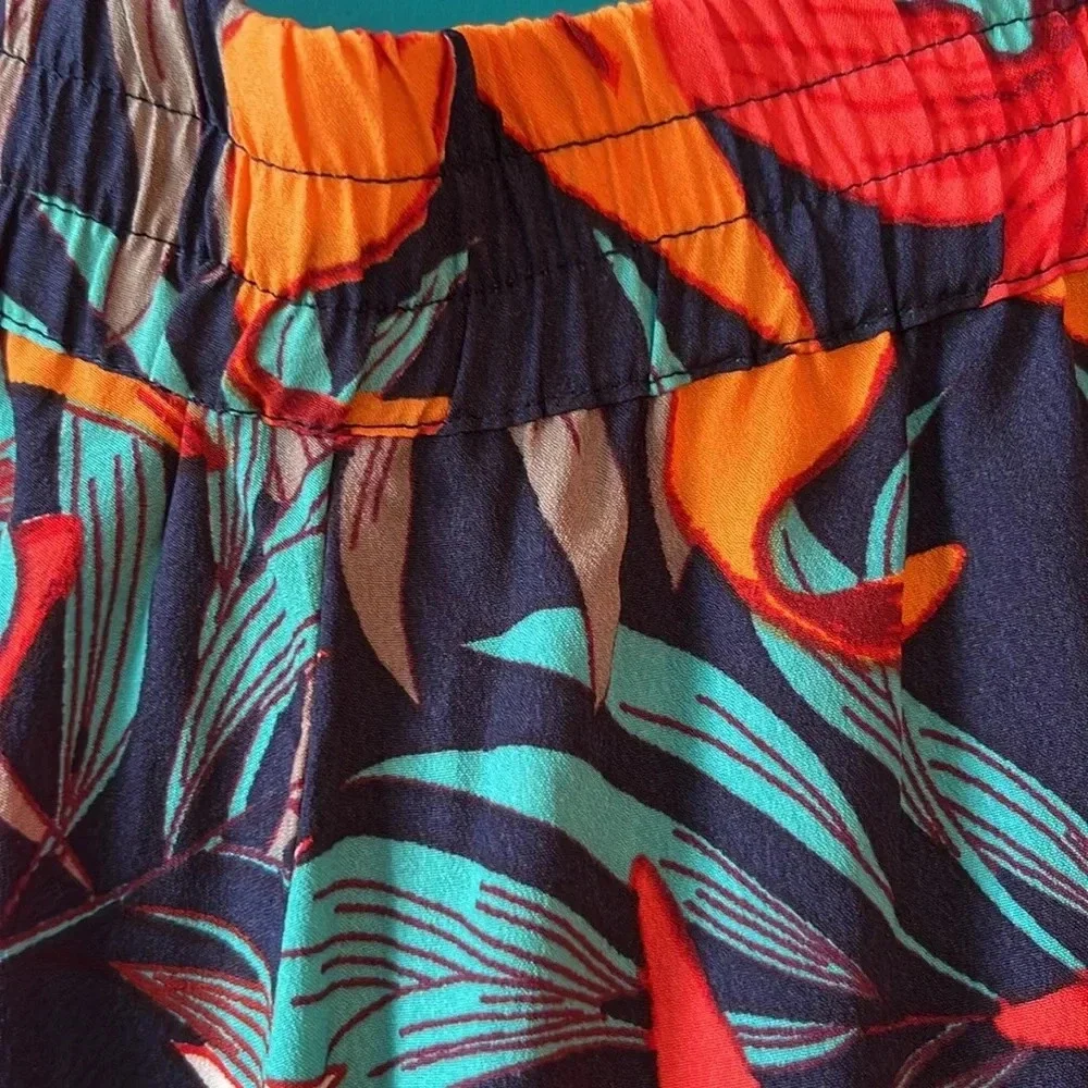 Tropical print skirt